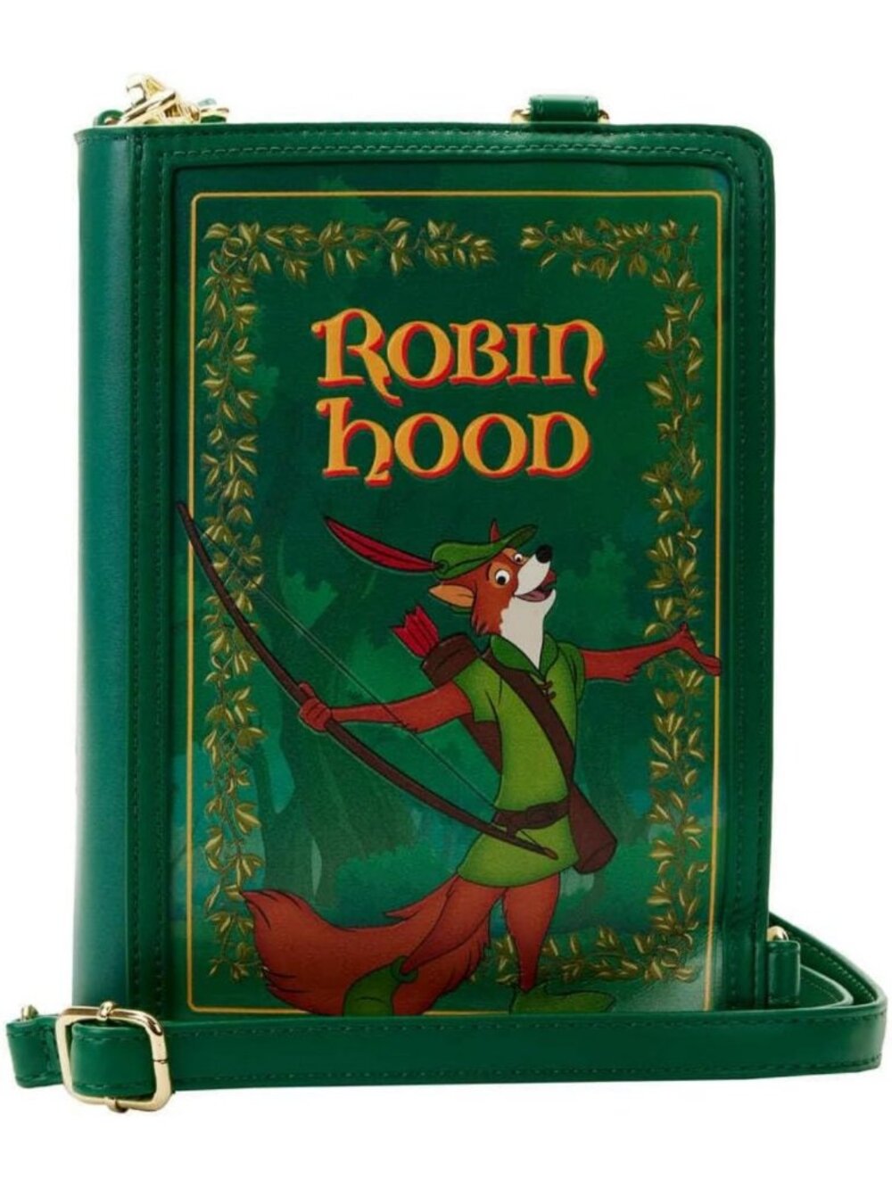 Charming Disney Robin Hood Book Convertible Crossbody Bag - Perfect for Fans!